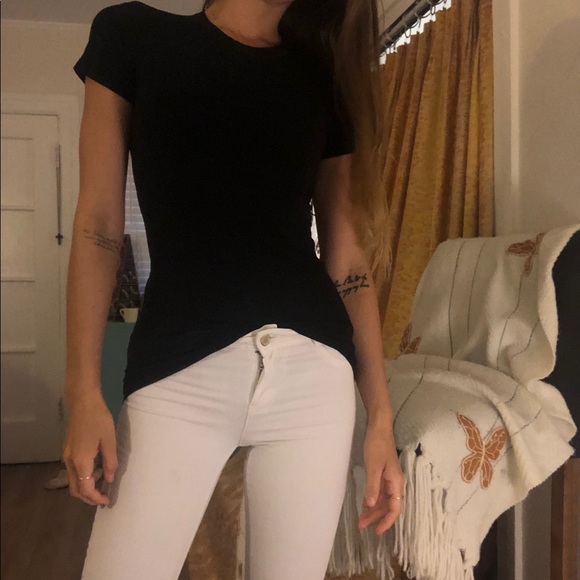 Banana Republic Tops - Banana republic black Stretch Bodycon t shirt top